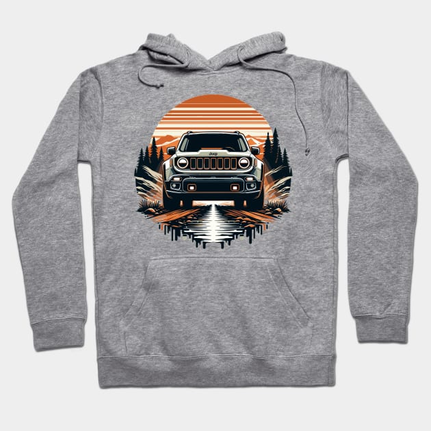 Jeep Renegade Hoodie by Vehicles-Art